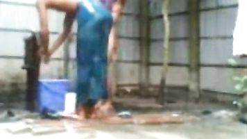 Sexy Indian wife enjoying cock juice on her boobs