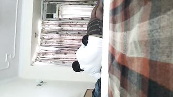 Chennai boss with her sexy secretary in hotel room enjoying foreplay session with her.