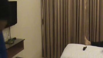 Indian wife on honeymooon trying different lingerie in front of her husband in hotel room who is filming her naked!. video2porn2