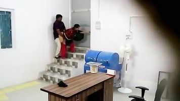 Desi Manager fucks her indian employee in the basement P2