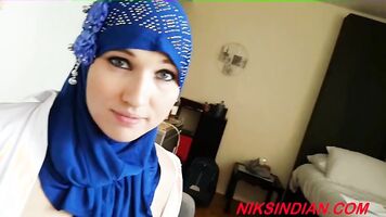 Muslim teenage girl fucked hard by stepbrother at home