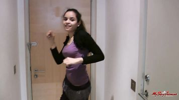 All right, well, let’s see what you can do when Jasmine shake her natural breast and ass on bollywood song.
