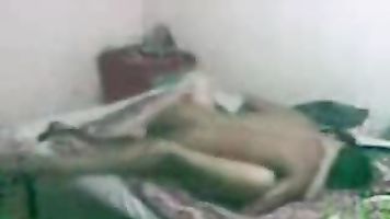 Cute Indian school girl enjoying first time sex with her boyfriend.