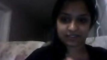 Desi Sweet angle showing her big sexy boobs on cam.